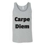 Tank Tops for Men and Women (Unisex): Carpe Diem (Black Text)