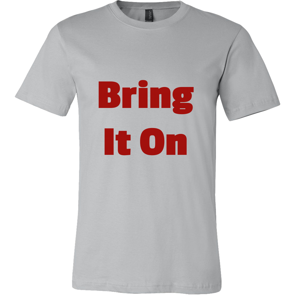 T-Shirts for Men: Bring It On (Red Text)