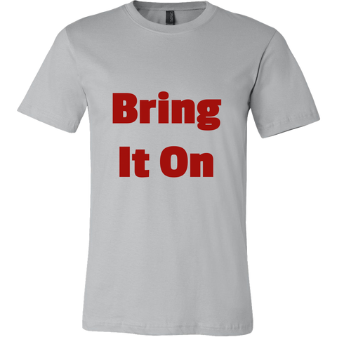 T-Shirts for Men: Bring It On (Red Text)