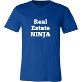 T-Shirts for Men: Real Estate NINJA (White Text)