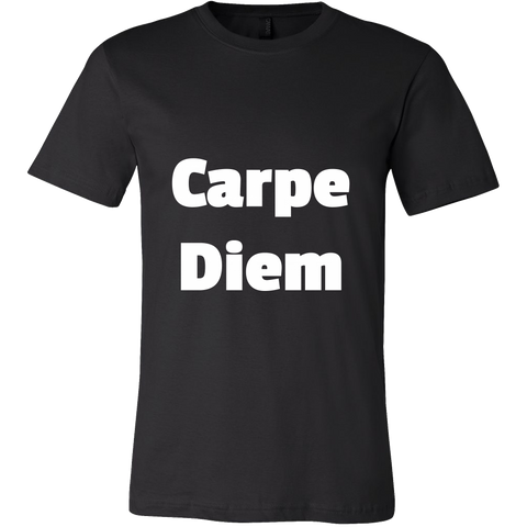 T-Shirts for Men: Carpe Diem (White Text)