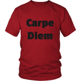 T-Shirts for Men: Carpe Diem (Black Text)