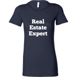 T-Shirts for Women: Real Estate Expert (White Text)