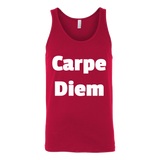 Tank Tops for Men and Women (Unisex): Carpe Diem (White Text)