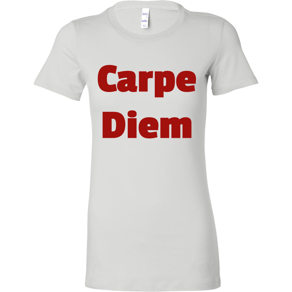 T-Shirts for Women: Carpe Diem (Red Text)