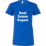 T-Shirts for Women: Real Estate Expert (White Text)