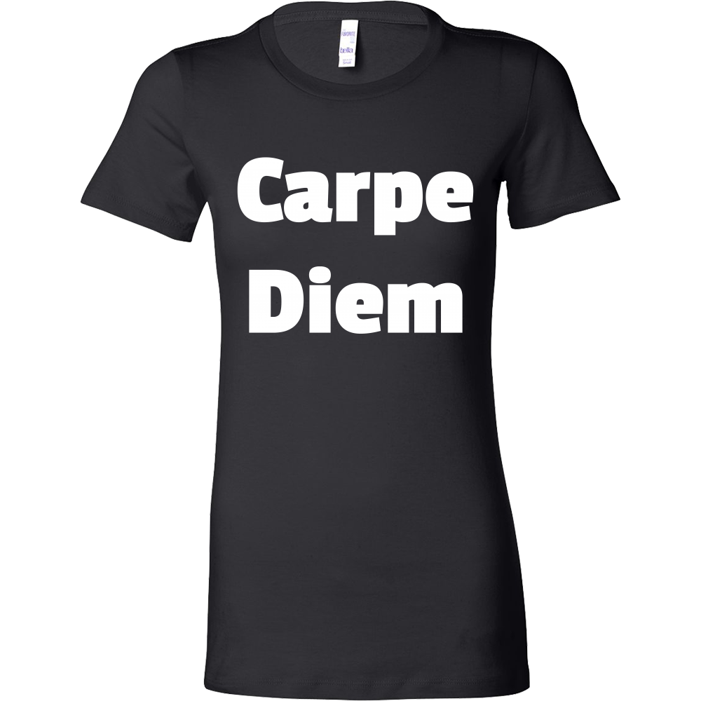 T-Shirts for Women: Carpe Diem (White Text)